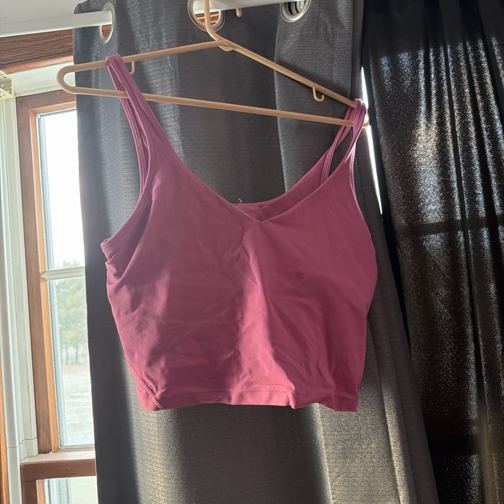 lululemon athletica Raspberry Scoop Crop Tank